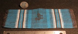 Teal Guatemalan Blanket Bedspread Tablecloth Estate - OK 1:12 Mini WW8991 3