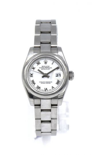 Ladies Rolex Datejust 179160 Wristwatch Roman Dial Stainless Box Papers C2005