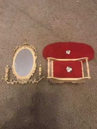 1963 Susy Goose Vanity Mirror,  Rug And Vanity Chair