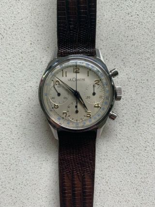Vintage Jaeger - Lecoultre " Lecoultre " Chronograph Stainless Steel 36mm