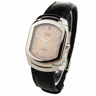 Rolex Cellini 18k White Gold Ladies Quartz Wristwatch 6631