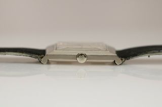 Vintage Patek Philippe Square 18K White Gold Mechanical Watch 1960s Ref 3404 3