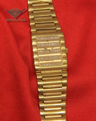Concord Vintage 18k Yellow Gold & Diamond Quartz 19mm Ladies Watch Box/papers