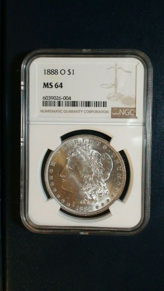 1888 O Morgan Silver Dollar Ngc Ms64 Uncirculated $1 Coin Priced To Sell