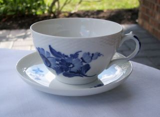Royal Copenhagen Blue Flower Braided Large Cup & Saucer,  8049 2