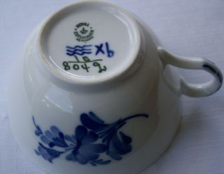 Royal Copenhagen Blue Flower Braided Large Cup & Saucer,  8049 3