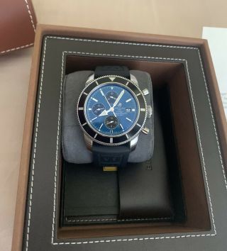 Breitling Superocean Heritage Chronograph 46 A13320,  Nwt Blue Breitling Strap