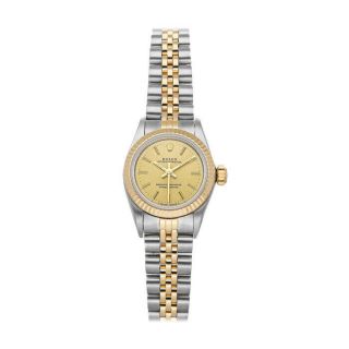 Rolex Oyster Perpetual Auto Steel Yellow Gold Ladies Bracelet Watch 67193