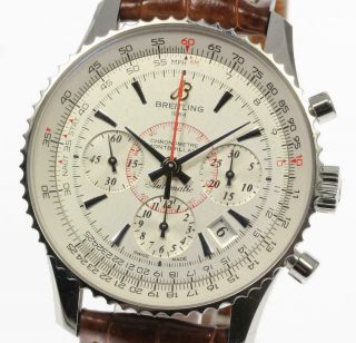 Breitling Navitimer Montbrillant Ab0130 Silver Dial Automatic Men 