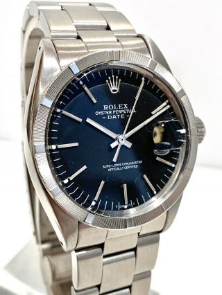 Rolex Osyter Perpetual Date,  Steel Case And Black Dial,  Automatic,  Model 1501