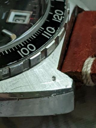 Vintage Mens Heuer Autavia Automatic Chronograph Watch Cal 12 Serviced 3