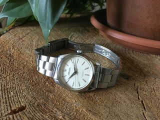 Rolex Oyster Perpetual 34mm Stainless Steel Automatic Watch Vintage 2