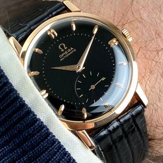 1950s Omega 18k Solid Gold Automatic Men 