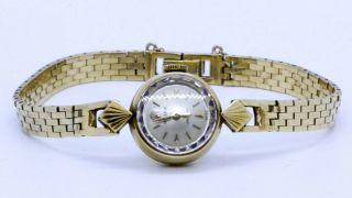 Vintage 1952 Rolex 14k Yellow Gold Case & Band 15mm Dress Swiss Precision Watch