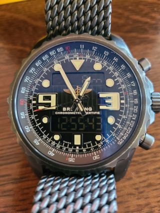 Breitling Chronospace Limited Edition Black PVD Stainless Steel 48 MM Quartz 2