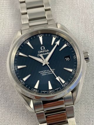 Omega Seamaster Aqua Terra Automatic Chronometer Blue Dial Steel Men’s Watch