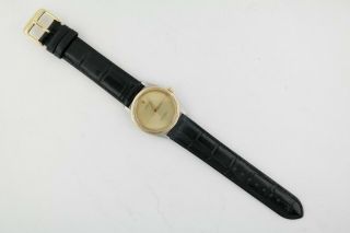 Vintage Rolex Oyster Perpetual 1008 Zephyr Champagne Dial Two - Tone Leather Strap
