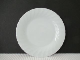 Sheffield Bone White Fine Porcelain China Japan Swirled 4 Dinner Plates 2