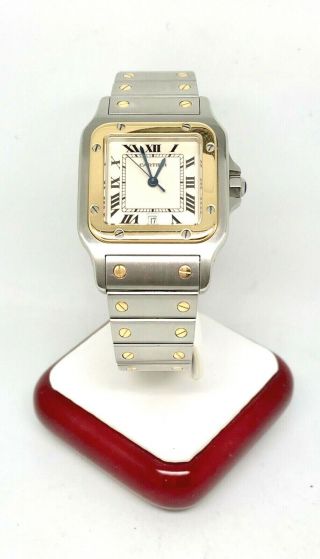Cartier Santos Galbee 1566 29mm 2 Tone 18k /stainless Watch - Movement