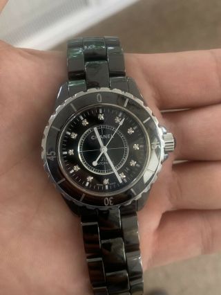 Chanel J12 Wrist Watch Black Ceramic 38MM 2