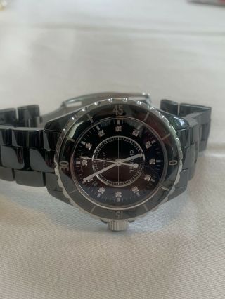 Chanel J12 Wrist Watch Black Ceramic 38MM 3