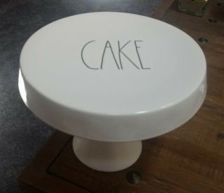 Nwt Rae Dunn Mom’s Kitchen Cup Cake Plate Cake Stand 10 " Diameter 7 " Tall