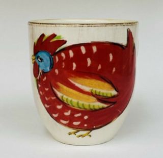 Arte D Italia Rooster Hand Painted Ceramic Coffee Mug Cup Made In Italy