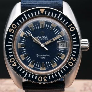 Authentic Vintage Omega Seamaster Deep Blue 120m 166.  073,  Om_927268
