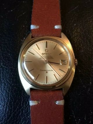 Omega Constellation Chronometer Automatic Date 18 K Solid Yellow Gold 1967 Watch