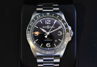 Bell & Ross Br V2 - 93 Gmt Automatic Stainless Steel Watch Brv293