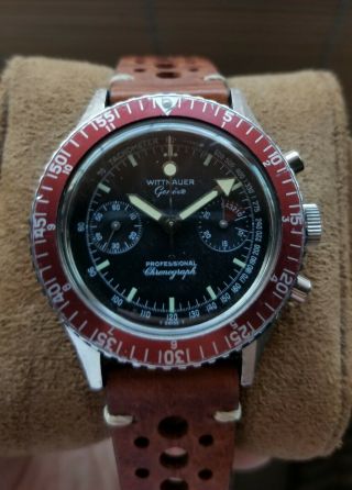 VINTAGE WITTNAUER LONGINES 7004A PROFESSIONAL 70 ' s CHRONOGRAPH SERVICED 2