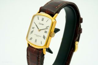 Rare Vacheron Constantin Signed Cartier 18k Gold Vintage Wrist Watch