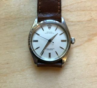 Rare 1960s Vintage Rolex 6564 Oyster Perpetual Stainless Steel Man 