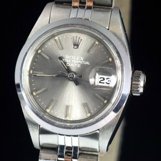 Rolex Oyster Perpetual Date Ref 6916 Stainless Steel Automatic Ladies Watch 1981