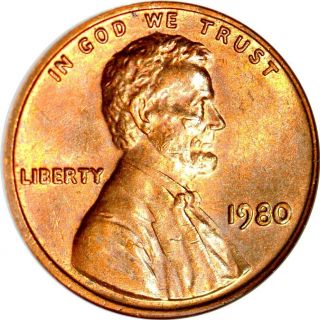 1980 1c Ddo Fs - 034 Lincoln Memorial Cent Ngc Ms61rb 9 - 009