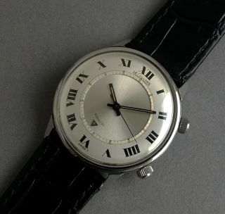 Jaeger Lecoultre Memovox Stainless Steel Vintage Alarm Watch 1968