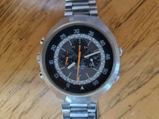 Elegant Vintage Watch Omega Flightmater Chronograph Ref 145.  038