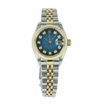 Vintage Rolex Datejust.  69173 Blue Diamond Dial 26mm.  Watch Only.  Authentic