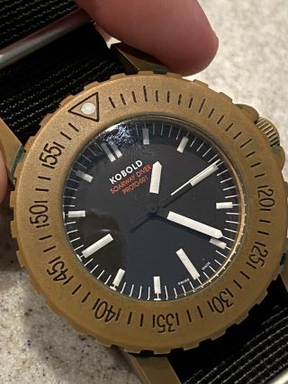 Kobold Seal Dive Watch; Rare Bronze Case; 1 Of Only 10 With Prototype Dial