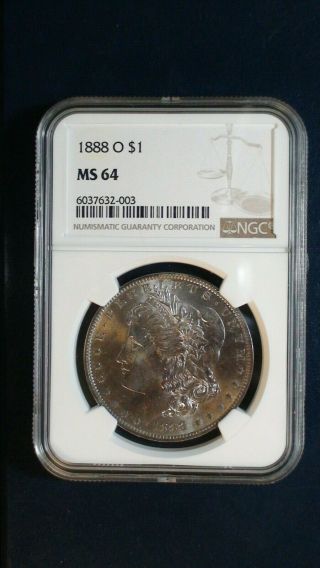 1888 O Morgan Silver Dollar Ngc Ms64 $1 Coin Priced To Sell Now