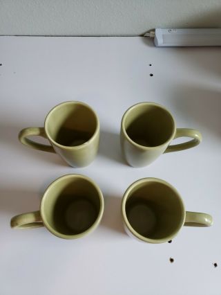 Target Home American Simplicity Hand Painted Sage Green Mugs Set of 4 2