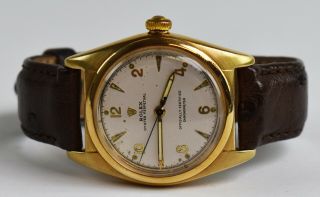 Vintage 14k Rolex Oyster Perpetual Chronometer W Box Ref 5050 - Te - 13