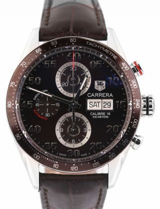 Tag Heuer Carrera Calibre 16 Chocolate Automatic Chronograph Cv2a12 - 0 43mm Watch