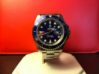 1997 Tudor Mini - Sub Prince Date Blue Dial & Bezel Watch 73190