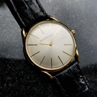 Girard - Perregaux Mens 32mm Solid 18k Gold Vintage 1970s Swiss Watch Lv412