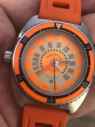 Aquadive Time Depth Model 50 Stunning Orange