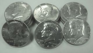 Roll $10 1967 - 1968 - 1969 Kennedy 40 Silver Half Dollar Roll / $10 - 20 Items