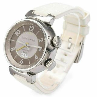 Louis Vuitton Tambour GMT Reveil Q1155 Alarm Automatic Men ' s Watch 41.  5mm Box 2