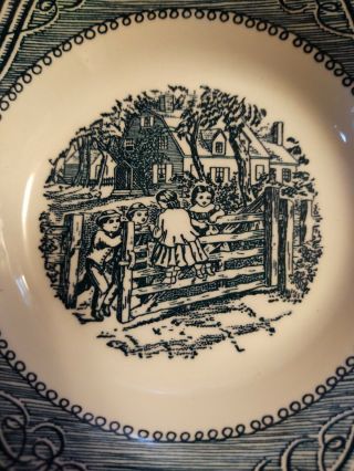 Set Of 9 Currier And Ives 5 5/8 