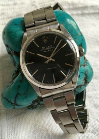 Rolex Oyster Perpetual Air - King 34mm Black Dial Watch Model 5500